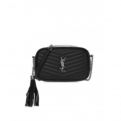YSL MINI LOU BAG IN MATELASSÉ GRAIN DE POUDRE EMBOSSED LEATHER 6125791GF021000 (19*10.5*5cm)